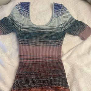 Anthropologie Space-Dyed Knit Midi Dress